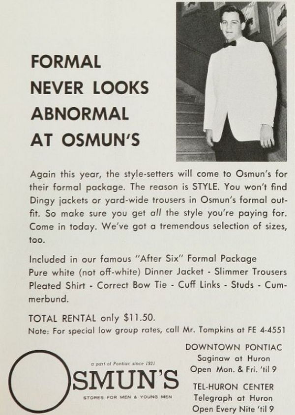 Osmuns Stores - 1965 Yearbook Ad